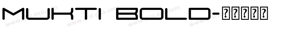Mukti Bold字体转换